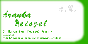 aranka meiszel business card